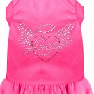 Angel Heart Rhinestone Dress Bright Pink XL