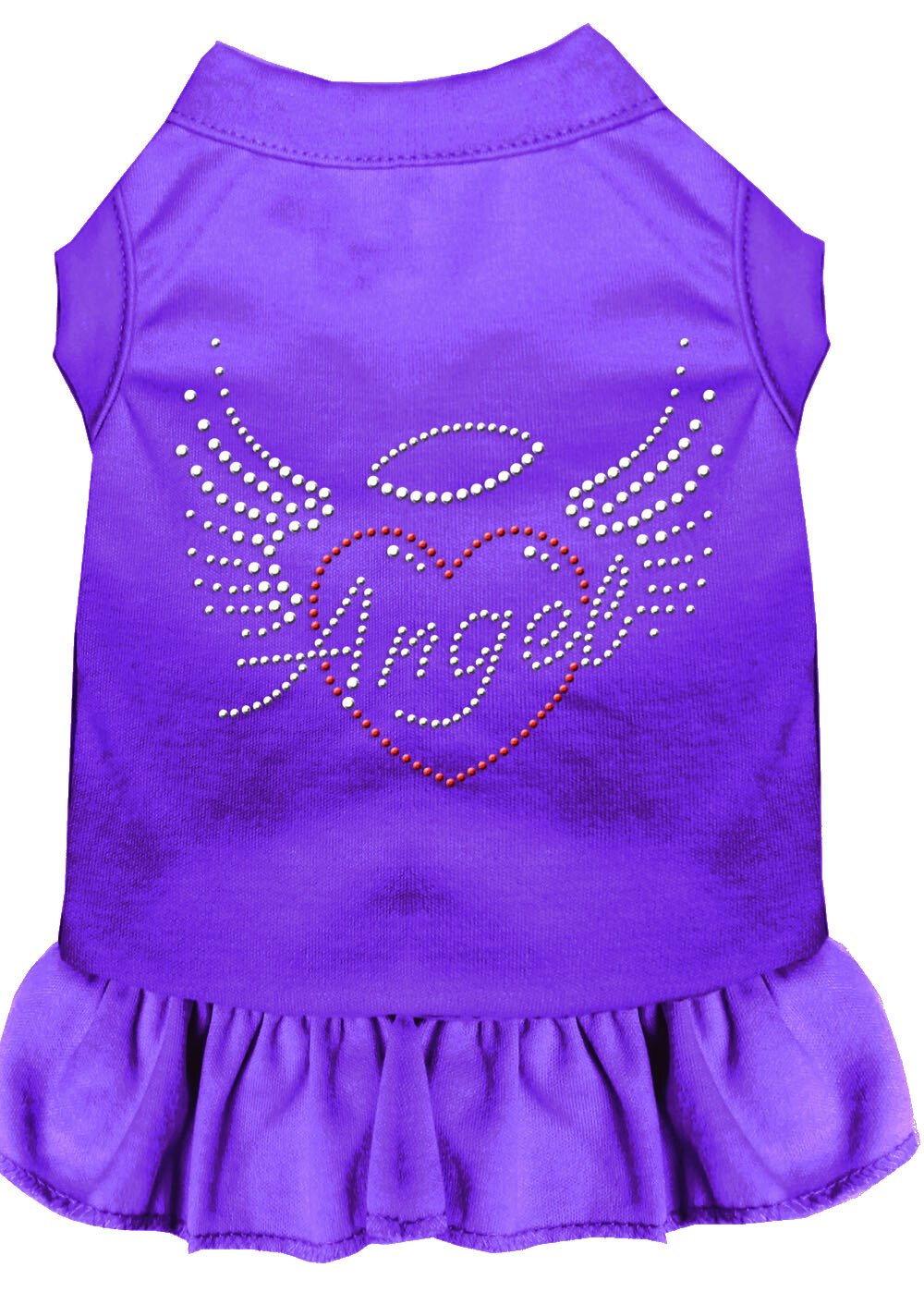 Angel Heart Rhinestone Dress White 4X