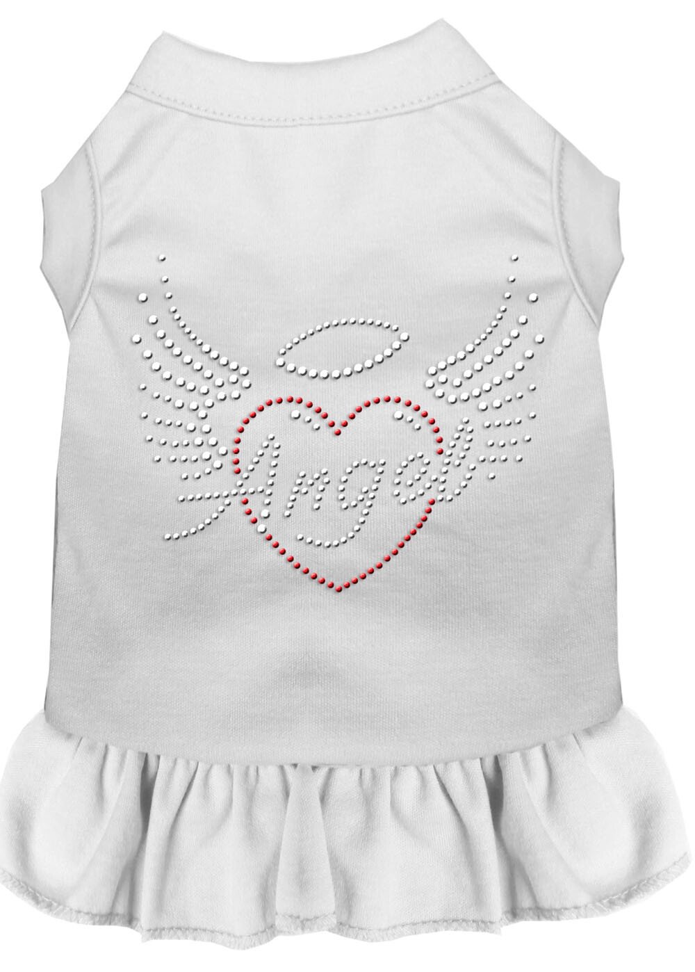 Angel Heart Rhinestone Dress White XXL