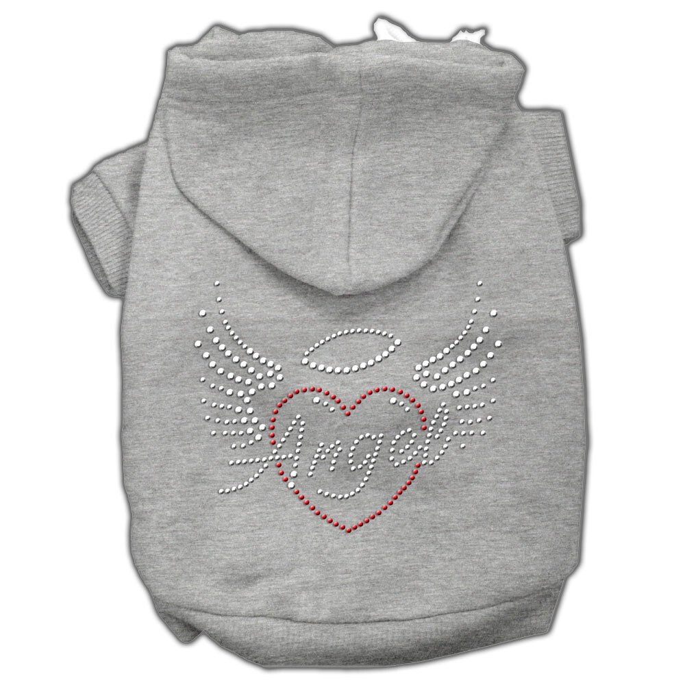 Angel Heart Rhinestone Hoodies Grey XL (16)