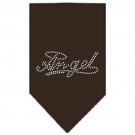 Angel Rhinestone Bandana Cocoa Small