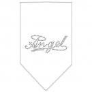 Angel Rhinestone Bandana White Small