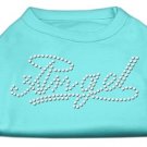 Angel Rhinestud Shirt Aqua L