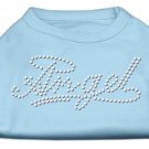 Angel Rhinestud Shirt Baby Blue XL