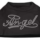 Angel Rhinestud Shirt Black M