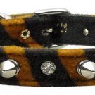 Animal Print Crystal and Spike Collars Tiger 14