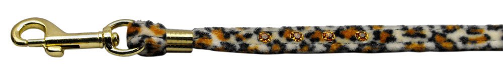 Animal Print Leash Jaguar 3/8 Jwl Leash