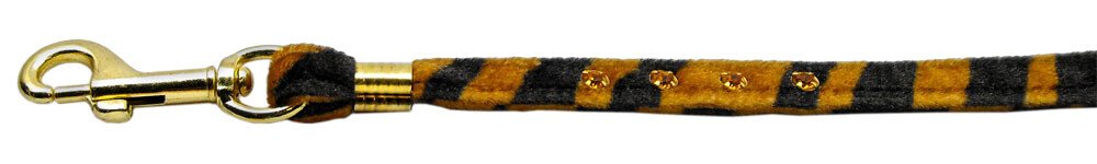 Animal Print Leash Tiger 3/8 Jwl Leash