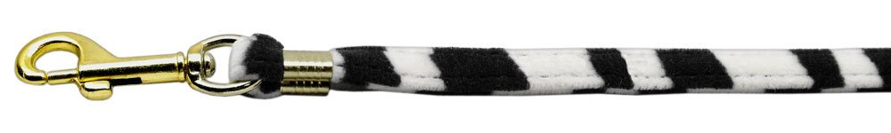 Animal Print Leash Zebra 3/8 Plain Leash