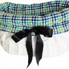 Aqua Plaid Reversible Snuggle Bugs Pet Bed, Bag, and Car Seat All-in-One