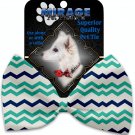 Aquatic Dots 10 Inch Canvas Bone Dog Toy
