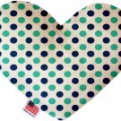 Aquatic Dots 6 Inch Heart Dog Toy