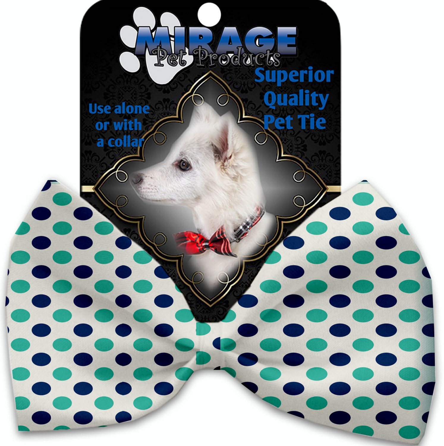 Aquatic Stripes 10 Inch Canvas Bone Dog Toy