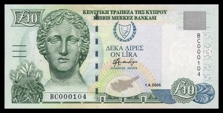 CYPRUS - 10 POUNDS 2005 - Pick NEW - UNCIRKULATED