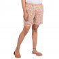 Block Shop Floral Print Cotton Fabric Half Back Elastic Waist Shorts Women