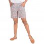 Block Shop Grey Floral Fabric Indian Designer Pure Cotton Active Shorts Women