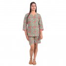 Block Shop Floral Print Cotton Fabric Women Summer Casual Shorts Sale Online