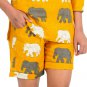 Block Shop Elephant Print Cotton Fabric Women Summer Casual Shorts