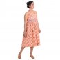 Block Shop Cotton Hand Block Print Fabric Neck Rope Bobbin Elastic Dress For Ladies