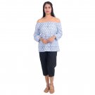 Block Shop Geometric Print Pure Cotton Dress Off Shoulder Block Print Design