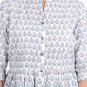 Block Shop Floral Block Print Bagru Fabric Indian Peplum Top For Ladies
