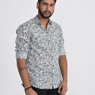Block Shop Casual Shirts Sale Indian Hand Print Floral Cotton Voile Fabric