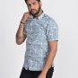Block Shop Spiral Print Shirt Pattern Hand Block Print Cotton Fabric For Sale