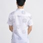 Block Shop Men's Pure Cotton Print Half Sleeve Relax Fit Wear White Shirt Sale