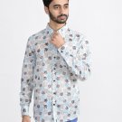 Block Shop Hand Block Print Fabric Natural Cotton Voile Floral Fabric Shirt