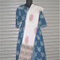Block Shop Pink Green Floral Border Fabric Kota Doria Dupatta/ Scarf/ Wrap