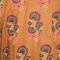 Block Shop Orange Floral Kurta For Ladies Hand Block Print Fabric Jaipur