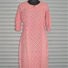 Block Shop Pink Geometric Design Cotton Hand Block Print Kurta