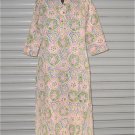 Block Shop Pink And Green Geometric Patterns Cotton Hand Block Print Kurta
