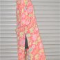 Pink And Green Geometric Patterns Hand Block Print Floral Kurta For Women