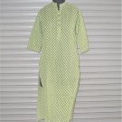 Block Shop Green Geometric Pattern Hand Block Print Bagru Rajasthan