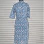 Block Shop Blue Floral Cotton Fabric Hand Block Print Bagru Rajasthan