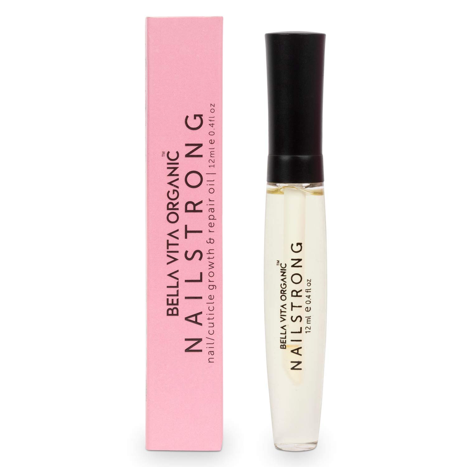 Bella Vita Organic Nail Strong Oil for Cuticle Care, Nail Growth & Strength
