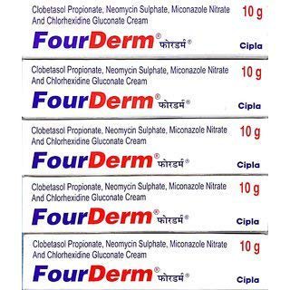 Fourderm Skin infection   antifungal Cream  10 gm  (Pack Of 6)