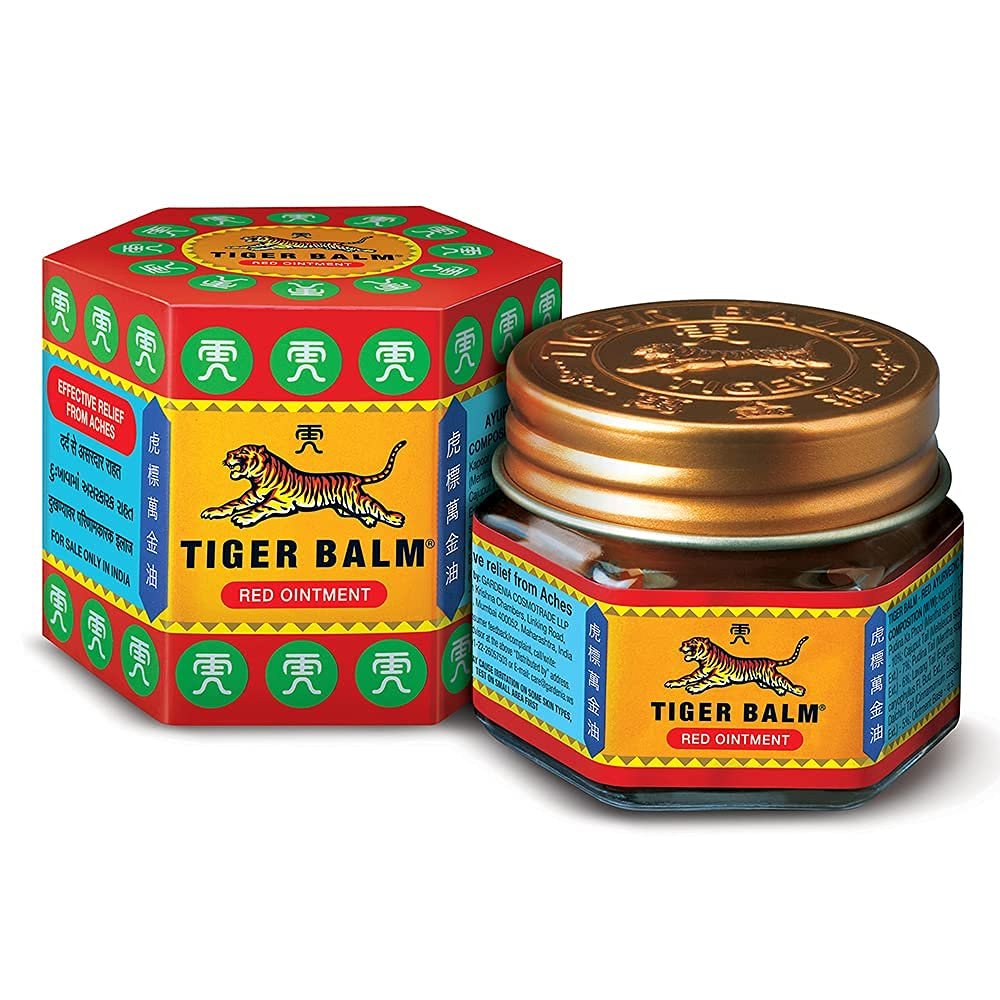 Tiger Balm For Effective Relief From Muscular Aches, Sprains & Pain - 21ml pack of 2