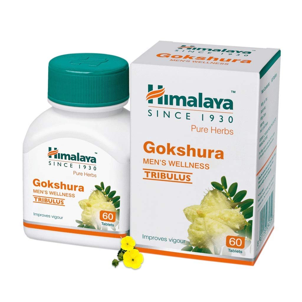 Himalaya Gokshura Men's Wellness Tablets, 60 Tablets Improves power.