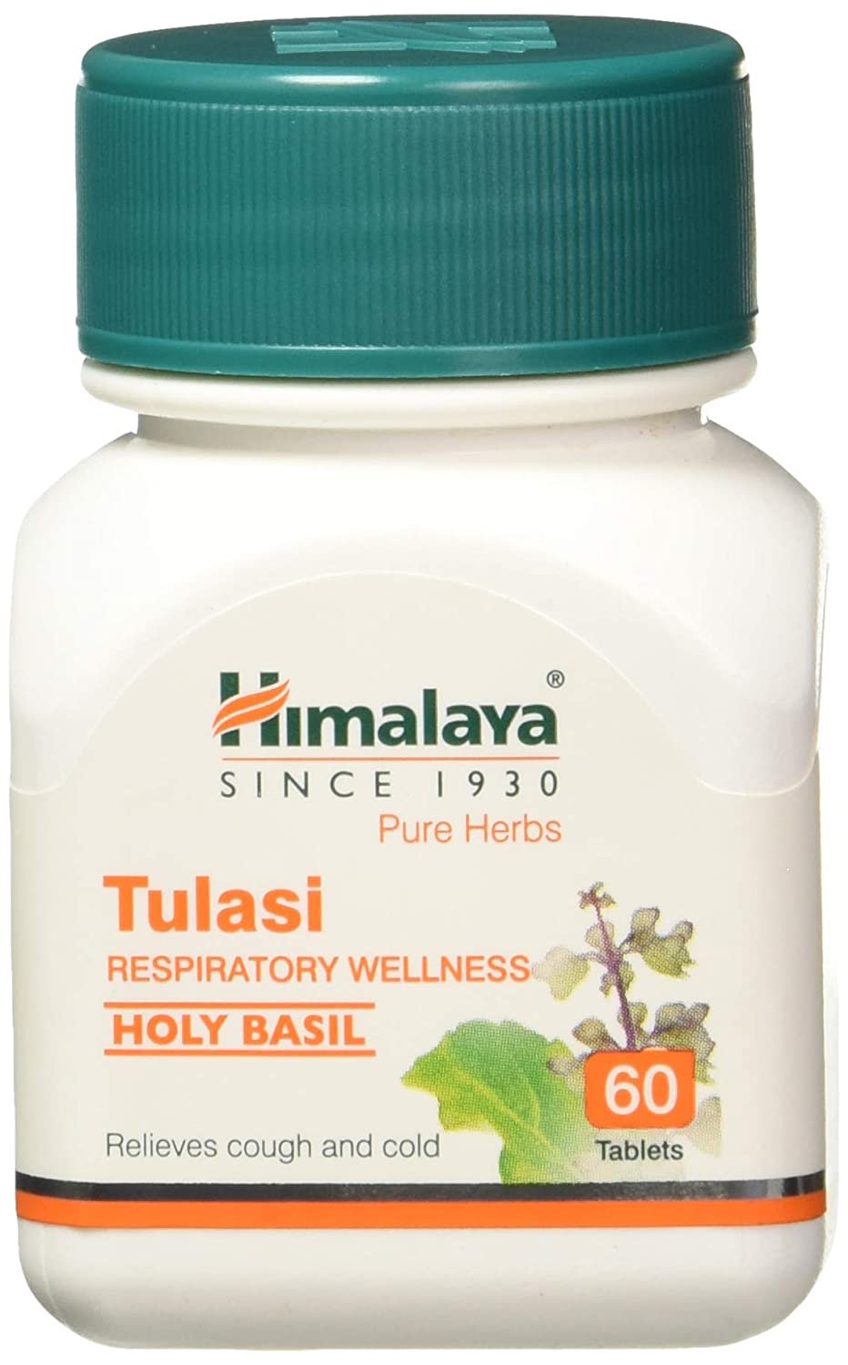 Himalaya Tulsi Respiratory Wellness | Holy Basil |Relieves cough 60 Tablets pack of 2