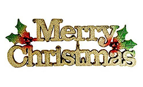 Unique Arts & Interiors Christmas Decoration Wall Hanging Merry Christmas Banner