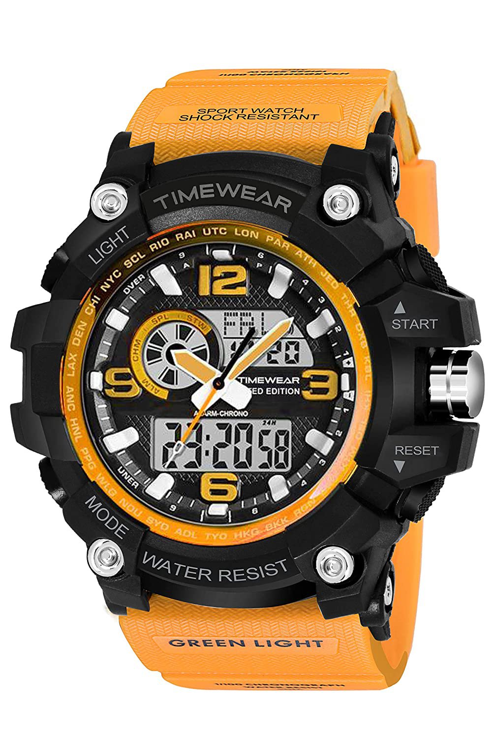 TIMEWEAR Digital Men's Watch Yellow colour straps