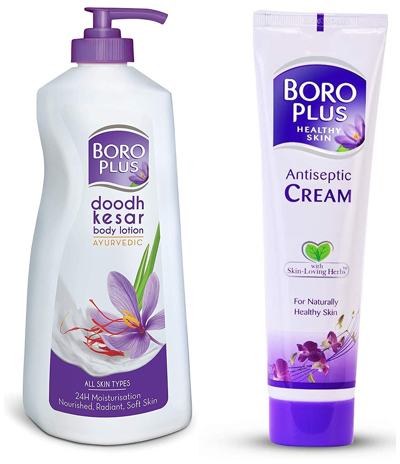 BOROPLUS Body Lotion 400ML and 120 ml Boroplus Antiseptic Cream for All Skin Types