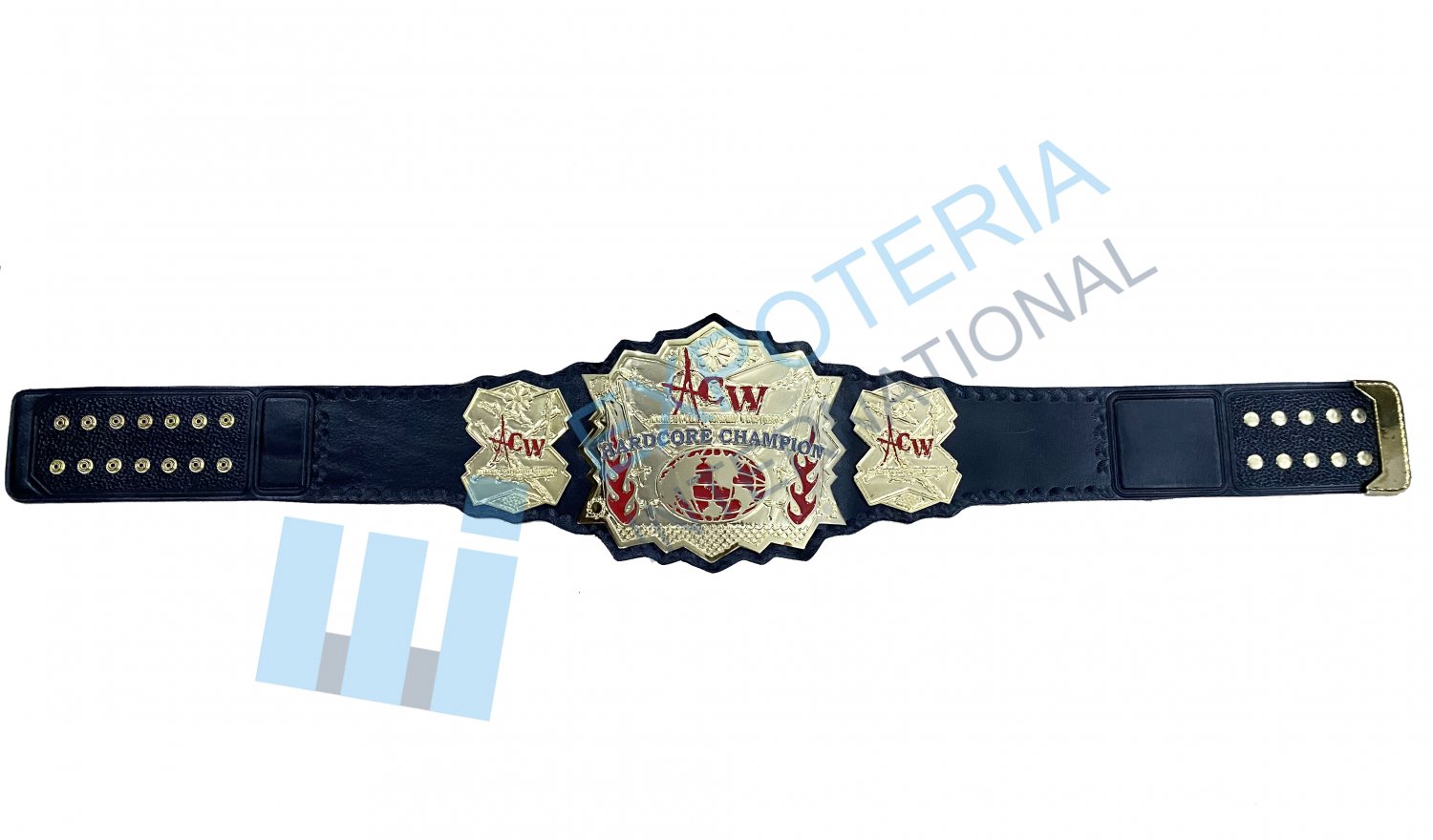ACW HARDCORE CHAMPION Side ACW Badging Plates WRESLING BELT (Replica)
