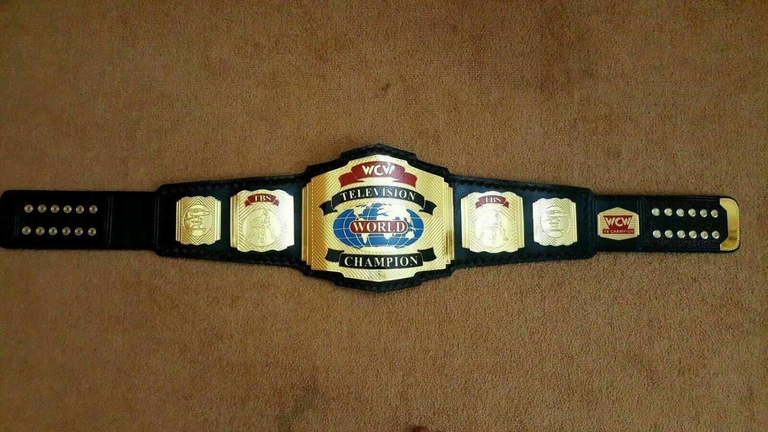 WCW TBS World TELEVISION Wrestling Championship Belt.Adult Size.
