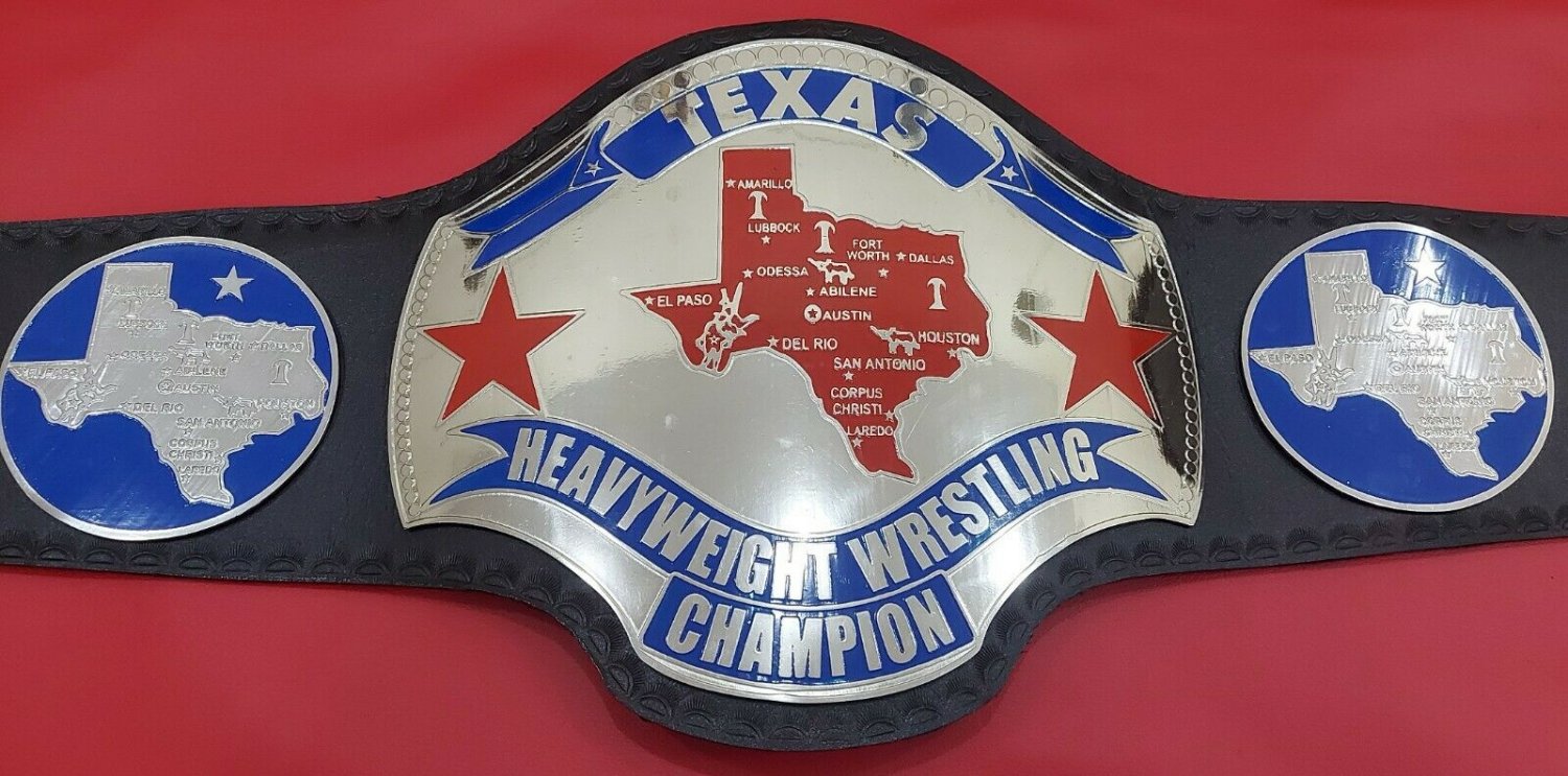 NWA TEXAS Heavyweight Wrestling championship belt.adult size