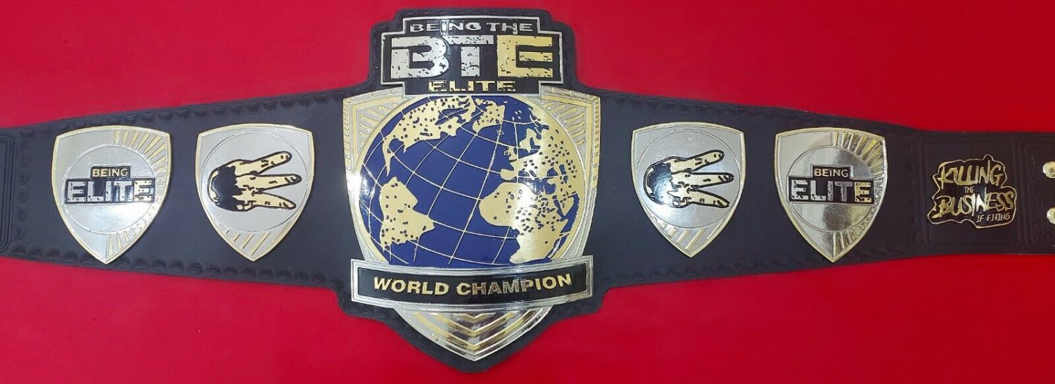 BTE Being The Elite World Championship Wrestling Belt Title Adult Size