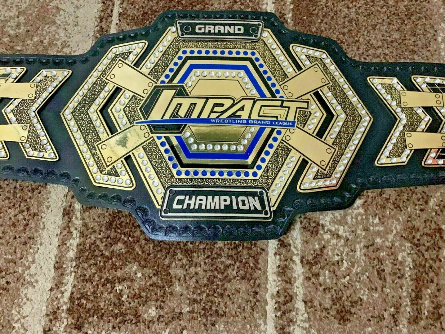 GRAND IMPACT Wrestling Championship Belt.Adult Size. Brand New