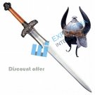 Conan Movie The Barbarian Atlantean Sword And Barbarian Helmet with Stand